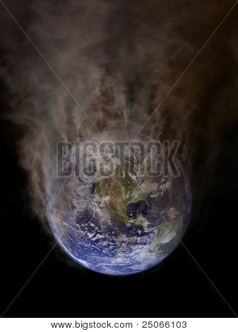 Contaminación global vista desde el espacio exterior