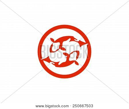 Koi Fish Logo And Symbols Vector Template Icons