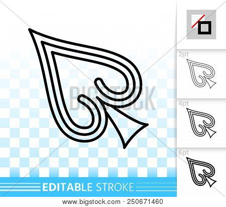 Mouse Cursor Thin Line Icon. Outline Web Sign Of Arrow. Click Linear Pictogram With Different Stroke