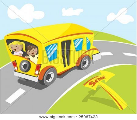 Sarı okul otobüsü