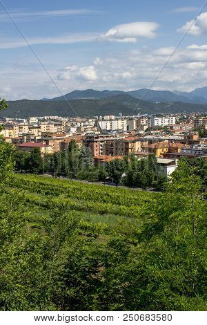 View From The Top Of The City Of Brescia.