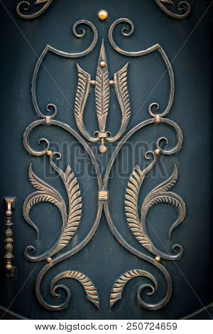 Beautiful Decorative Metal Elements Forged Wrought Iron Gates