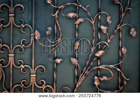 Beautiful Decorative Metal Elements Forged Wrought Iron Gates