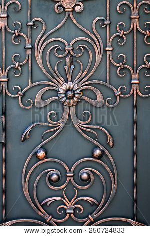 Beautiful Decorative Metal Elements Forged Wrought Iron Gates