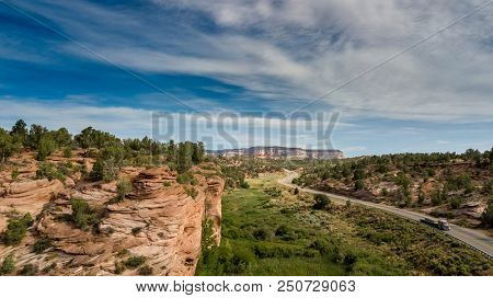 Scenic views of the Utah mountain range near Kanab, Utah