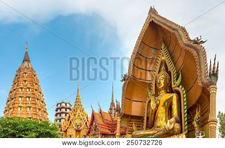 Big Buddha Temple, Wat Tham Suea, On Mountain Kanchanaburi Thailand