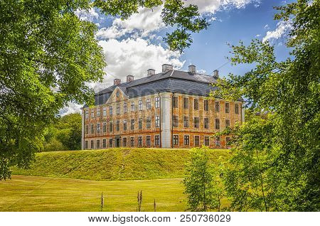 An Image Of The Majestic Christinehof Castle In The Skane Region Of Sweden.
