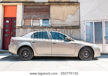 Novi Sad, Serbia. July - 13. 2018. Alfa Romeo 159 Car Parked On The Street. Editorial Image.