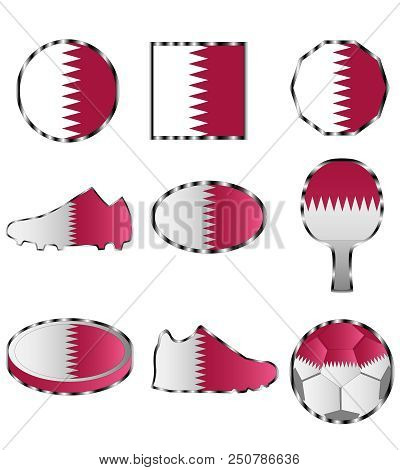 Flag Qatar Set Vector Photo Free Trial Bigstock Flag Qatar Set Vector Photo Free Trial Bigstock