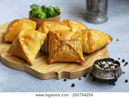 Small Pies With Meat Samsa - Oriental Cuisine