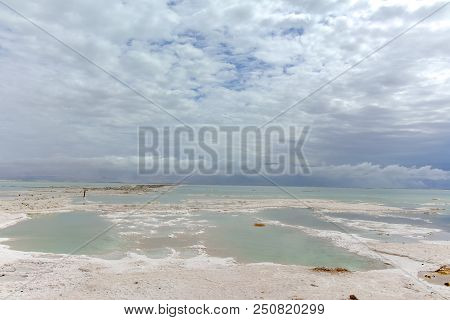 Lowest Salty Lake In World Below Sea Level Dead Sea, Full Of Minerals Near Luxury Vacation Resort Ei