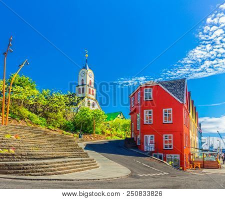 Torshawn city - the capital of The Faroe Islands, Denmark.