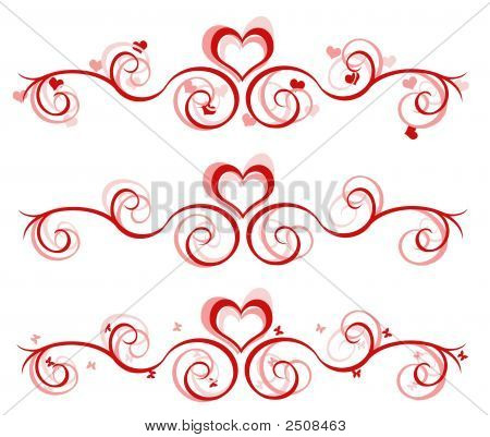 San Valentino Banner - 3 disegni