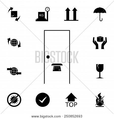 Door Slot In The Door Icon. Detailed Set Of Logistic Icons. Premium Quality Graphic Design Icon. One