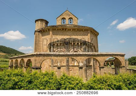The Hermitage Of Santa Maria De Eunate On The Road To Santiago