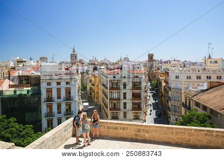 View On The Center Of Valencia, Spain