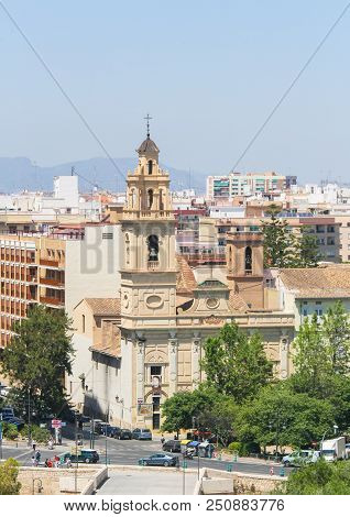 Plaza Santa Monica In Valencia, Spain