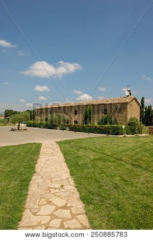 The Hermitage Of Santa Maria De Eunate On The Road To Santiago