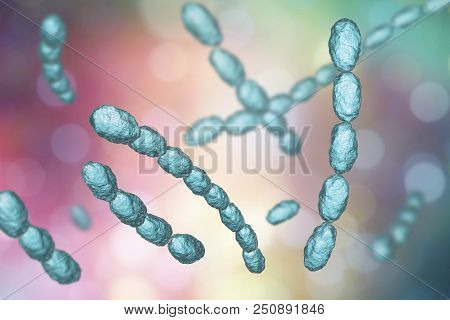Haemophilus Ducreyi Bacteria, 3d Illustration. Gram-negative Coccobacillus, Which Causes The Sexuall