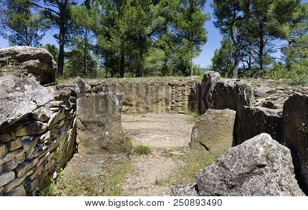 Megalithic Site Of Saint Eugene, Laure Minervois, France, Europe