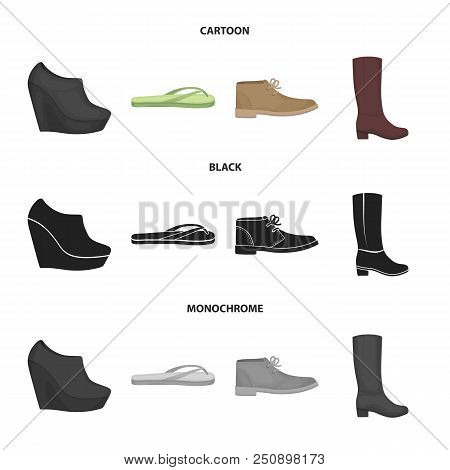 Autumn Black Shoes On A High Platform, Flip-flops Green For Relaxation, Sandy Men Autumn Shoes, High
