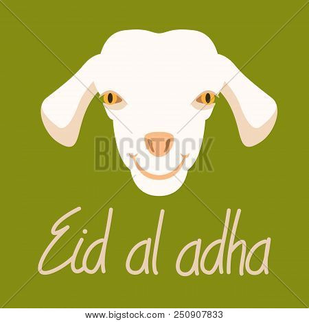 Muslim Holiday  Kurban  Bajram  Eid Al -adha Vector Illustration  Flat