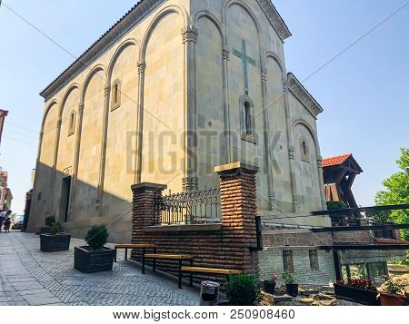 Cathedral Of The Dormition Is A Georgian Orthodox Cathedral In Tbilisi, Georgia