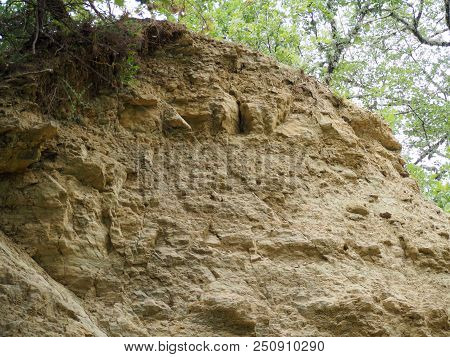 Rustrel, France - July 14, 2018: Photography Showing A Magnificent Landscape. The Photography Was Ta