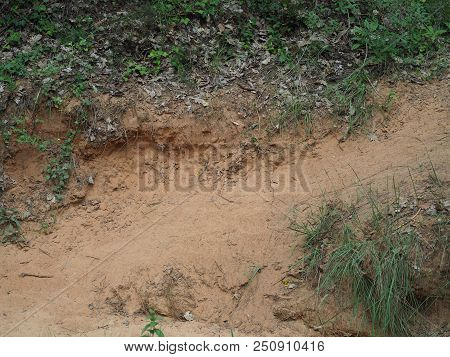 Rustrel, France - July 14, 2018: Photography Showing A Pathway. The Photography Was Taken From The T
