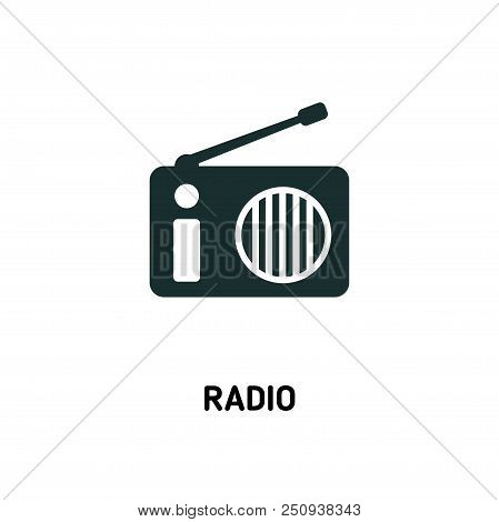 Radio Creative Icon. Simple Element Illustration. Radio Concept Symbol Design From Camping Collectio