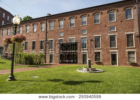 The Old And Historical Mill In Amesbury, Massachussets, Usa
