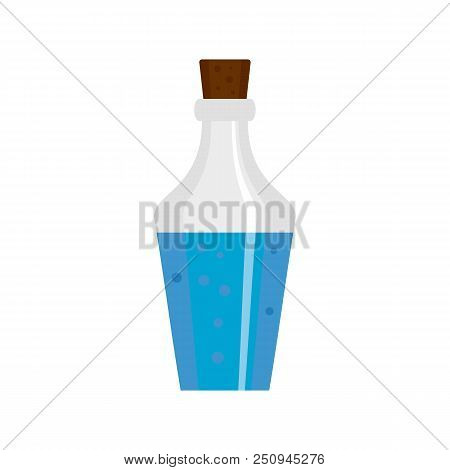 Potion Bottle Icon. Flat Illustration Of Potion Bottle Vector Icon For Web Isolated On White
