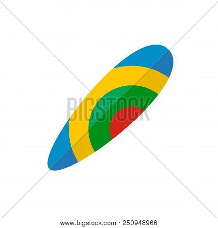 Abstract Surfboard Icon. Flat Illustration Of Abstract Surfboard Vector Icon For Web Isolated On Whi