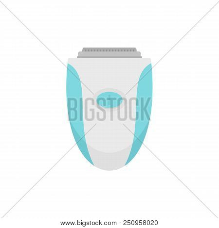 Woman Electric Razor Icon. Flat Illustration Of Woman Electric Razor Vector Icon For Web Isolated On
