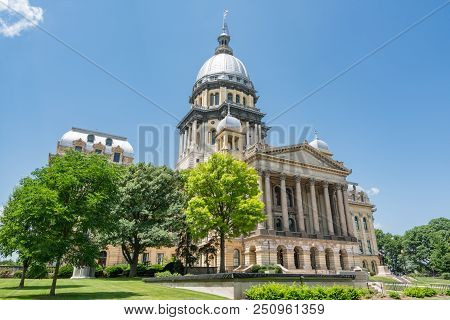 Illinois State Capital Building In Springfield, Illinois