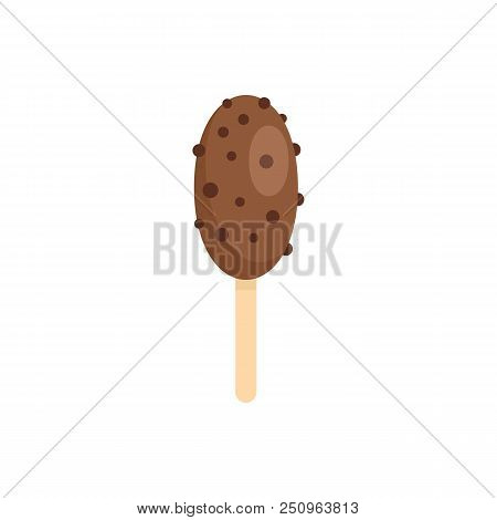 Elipse Ice Cream Icon. Flat Illustration Of Elipse Ice Cream Vector Icon For Web Isolated On White