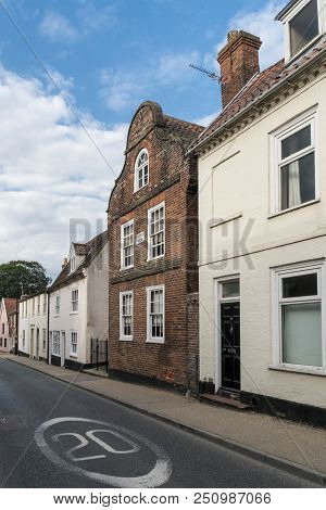Beccles, Suffolk, Uk, July 2018 - Historic Flemish House In Northgate In The Market Town Of Beccles,