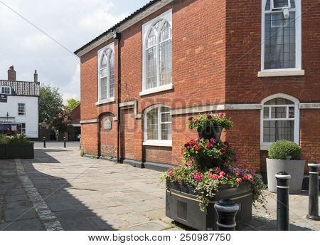 Beccles, Suffolk, Uk, July 2018 - Side View Of The Town Hall In The Market Town Of Beccles, Suffolk,