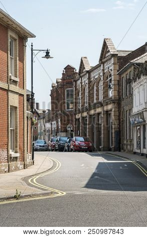 Beccles, Suffolk, Uk, July 2018 - Historic Buildings In Smallgate In The Market Town Of Beccles, Suf