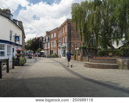 Beccles, Suffolk, Uk, July 2018 - View Of Sheepgate From Exchange Square, Beccles, Suffolk, Uk