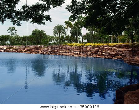 Nong Nooch giardino lago.