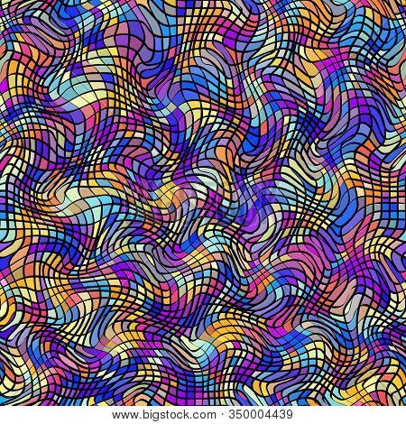 Geometric Abstract Pattern In Low Poly Style.