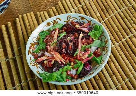 Sukkot Salad, Traditional Ashkenazic Israel  Recipe Close Up