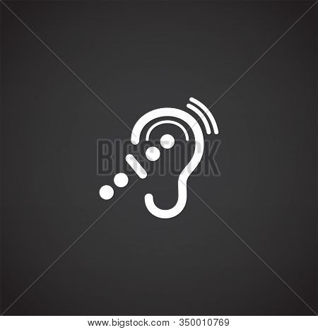 Human Disability Related Icon On Background For Graphic And Web Design. Creative Illustration Concep