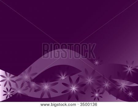 Sfondo viola con fiori