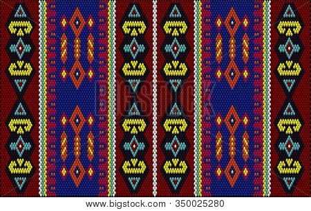 The Traditional Ornament Of The Inhabitants Of The East, The Arab World, In Which Rich Colors Attrac