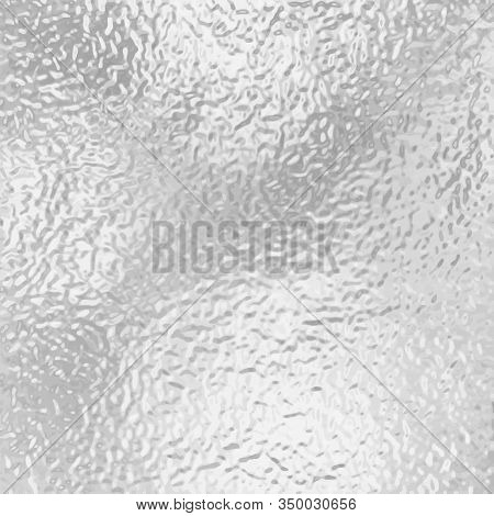 Texture, Transparent, Matte White And Grey Frosted Glass, Blur Effect. Stained Glass Decorative Back