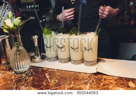 Saint-petersburg, Russia. March 19, 2019. Bottle Vodka Beluga Nobel Russian Vodka.