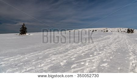 Winter Jeseniky Mountains Bellow Vysoka Hole Hill In Czech Republic With Vysoka Hole Hill, Communica