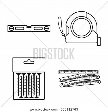 Vector Design Of Repair And Build Icon. Collection Of Repair And Service Stock Vector Illustration.